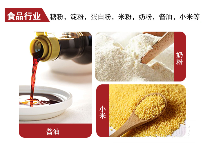 全不銹鋼食品振動篩可用于糖粉，小米，淀粉，蛋白粉，米粉，奶粉，醬油等物料